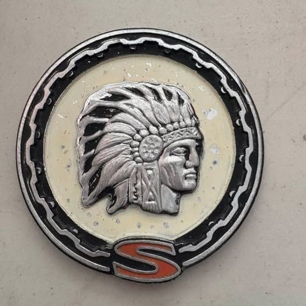 Vintage 1970'S/1980'S Jeep Cherokee Chief C. Pillar Fender S Emblem Badge Round